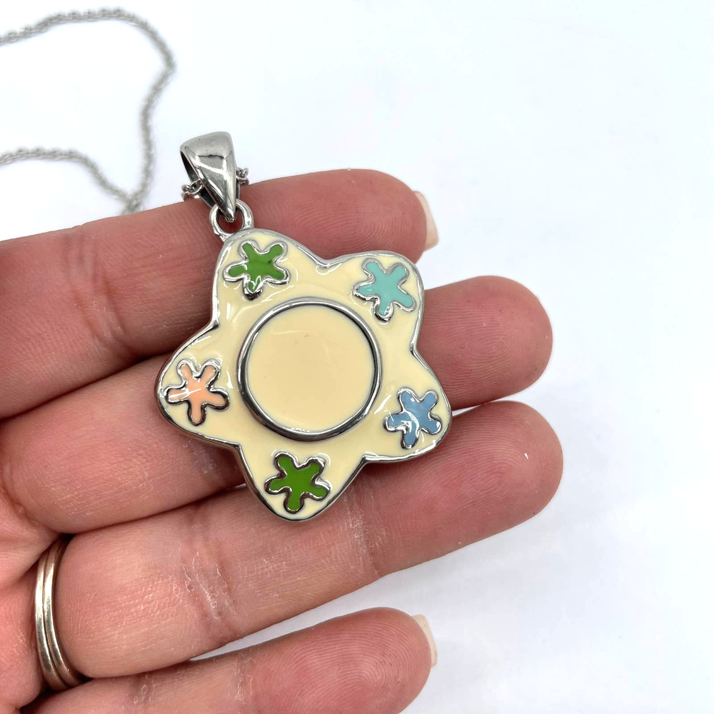 Fashion Pendant Silver Color Chain Women's Necklace - Picture 6 of 9